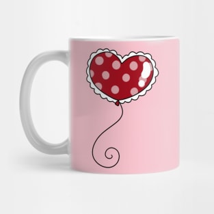Polk-a-dot Heart Balloon Mug